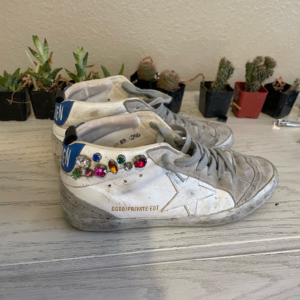 Golden goose mid star gem sneaker with gems size 37